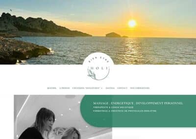 Site internet therapeute massage Marseille