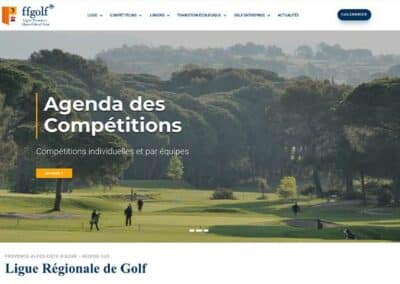 Refonte v3 – Site Ligue Régionale de Golf PACA
